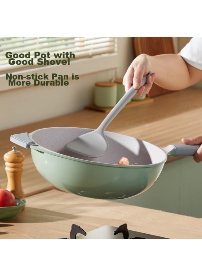 COOKER KING Cooker King Silicone Spatula, Non-stick Pan Wok Frying Pan Flat Bottom Pan Specialized Cooking Spatula, Heat-resistant Sg01s  - Image 3