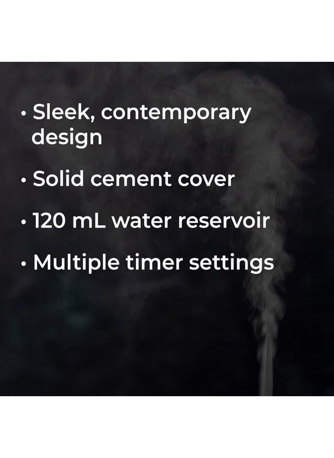 Plant Therapy Metro Stone Diffuser Gray - Essential Oil Diffuser - Sleek Design for Home & Office, 8 Hours of Diffusion, Auto Shut Off, Soft Ambient Lighting, Four Timer Settings  - Image 1