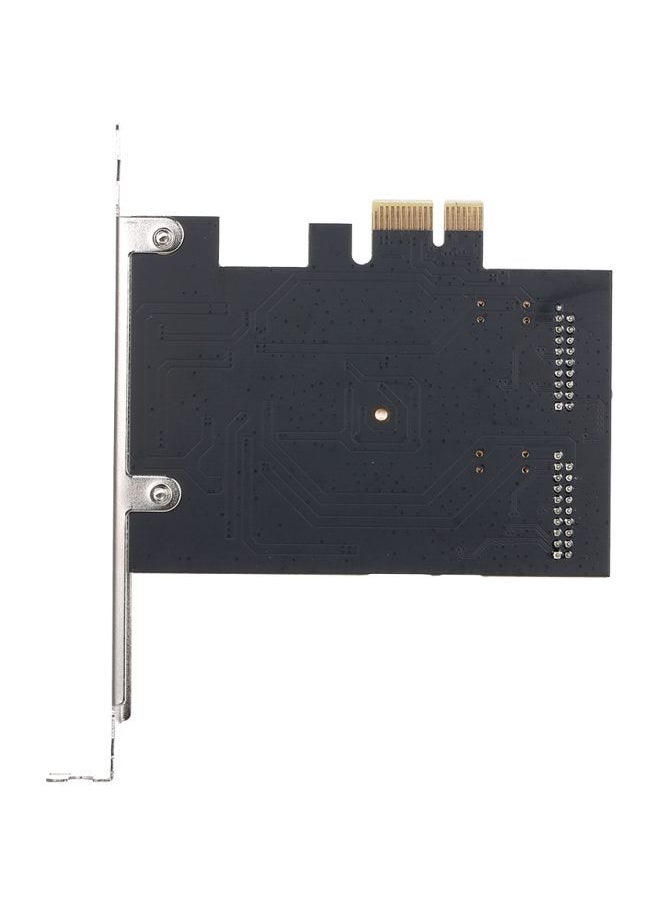 NIBEMINENT 4-Port PCI-E USB 3.0 Expansion Card Black/Blue/Gold  - Image 5
