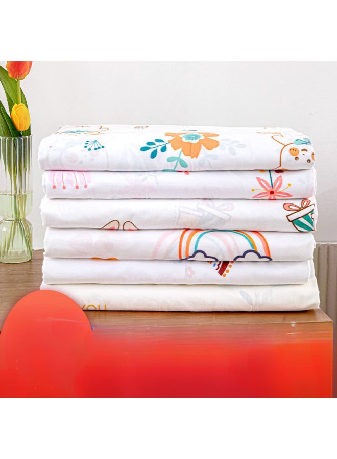 Gauze Cover Quilt Liner Cover Cotton Tire Quilt Cover Cotton Wadding Core Cover Mattress Cover Quilt Cushion Quilt Lining To Protect Yan Mingen-Color:Warm Spring Color -Specifications:135*200cm - Image 2