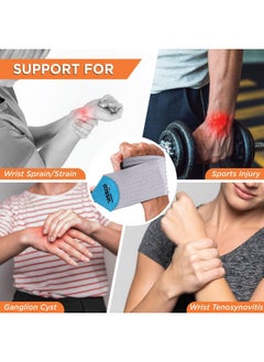 Vissco Wrist Brace (Mild Support), Provides Compression & Support to the Wrist for Sports & Workout - Universal (Grey) - pzsku/Z21D65054664F35790B0DZ/45/_/1737806248/db3f9f74-8e4e-4d44-852e-adde25913a2b