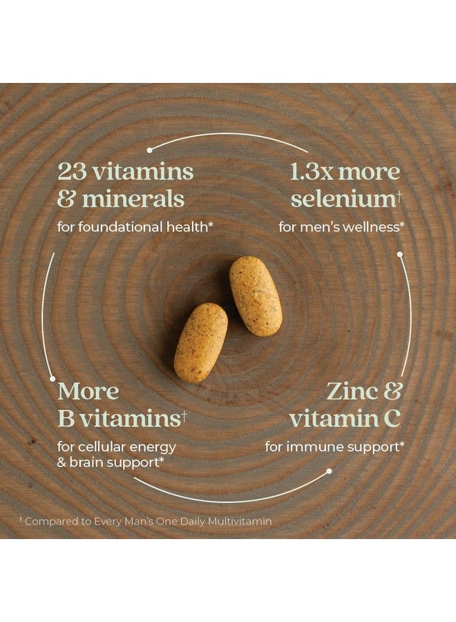 New Chapter Men's Multivitamin Advanced Formula for Stress, Brain, Immune, Heart & Energy Support, Higher Levels of Whole-Food Fermented Essential Nutrients for Men + Selenium + B Vitamins, 120 ct - Image 4