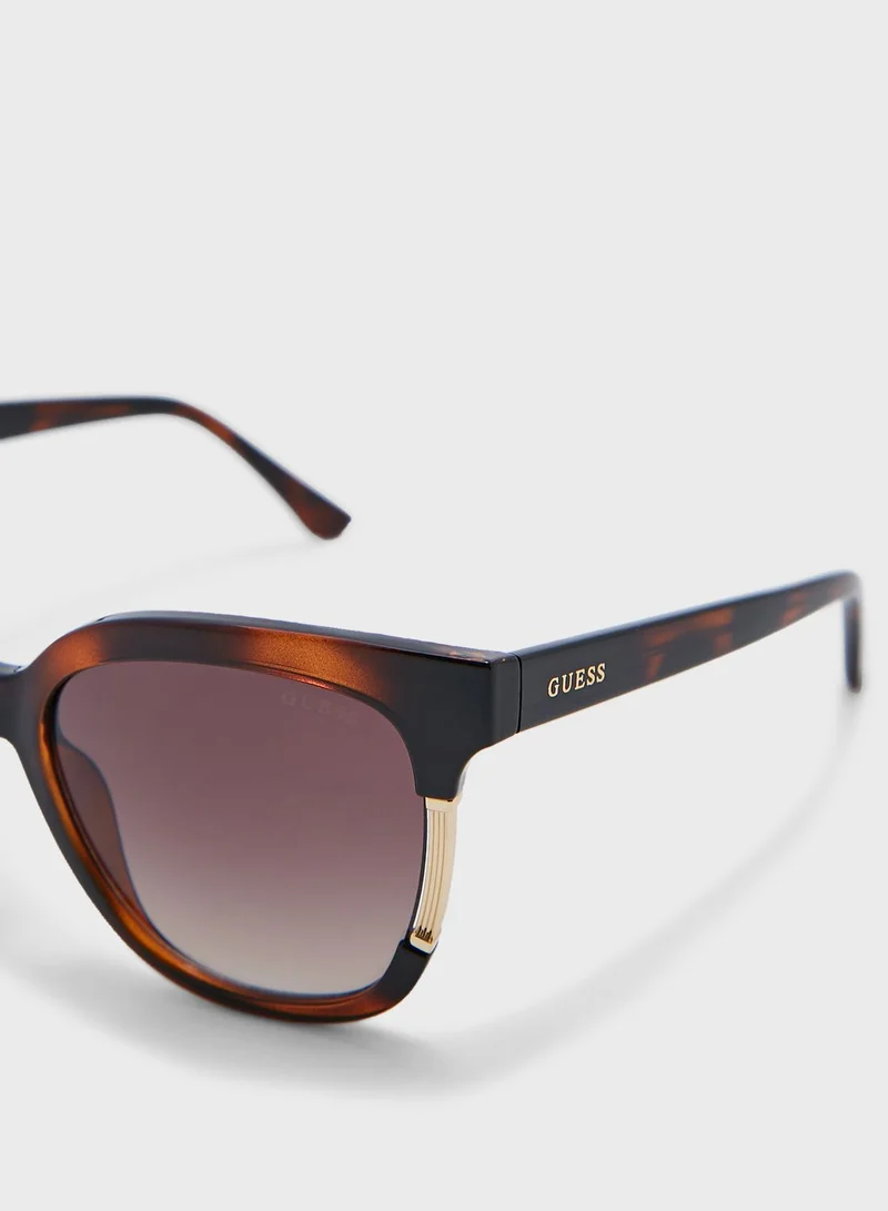 GUESS Injected Oversized Sunglasses