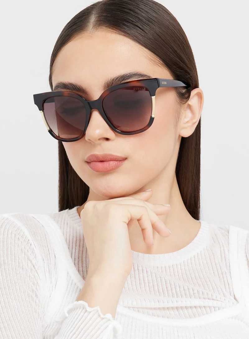 GUESS Injected Oversized Sunglasses