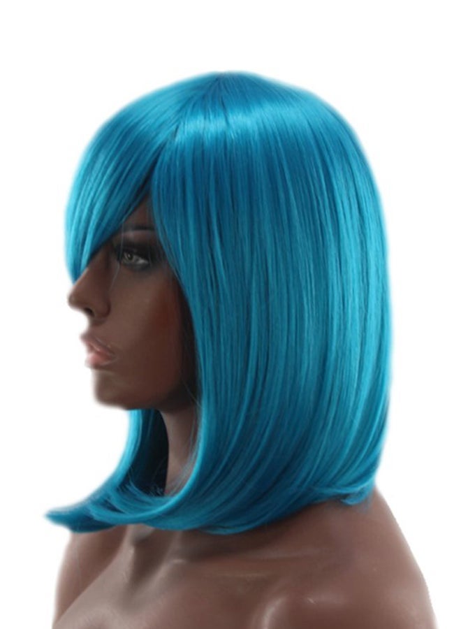 NIBEMINENT Short Straight Bob Wig Blue - Image 3