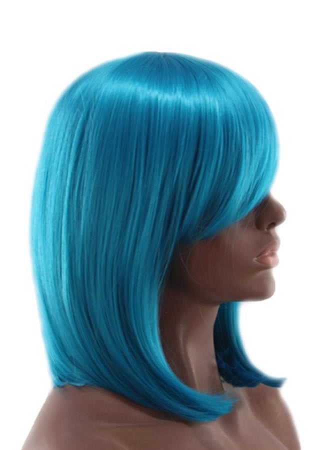 NIBEMINENT Short Straight Bob Wig Blue - Image 2