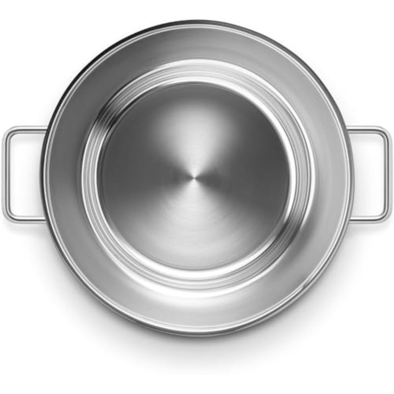 Stainless Steel Saucepan for Cooking 18/10 Premium Steel, Silver, Ergonomic Handle Even Heat Distribution, Induction-Compatible - Image 4