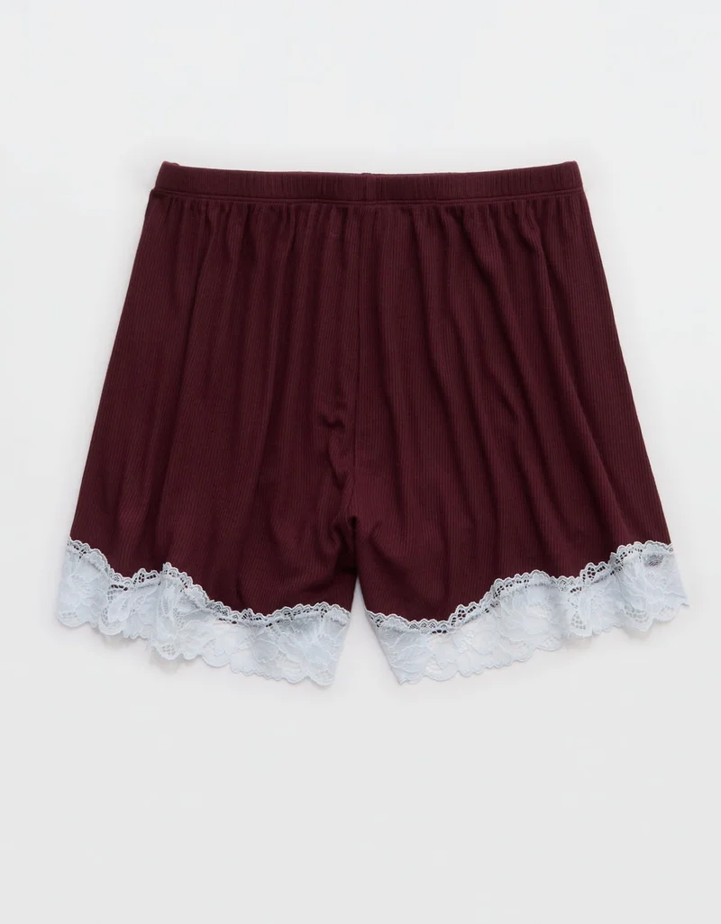 Aerie  OVERSLEPT by Aerie Real Soft Ribbed Pajama Short for Women | Best Price UAE