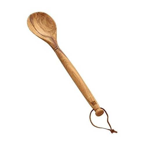Sabatier Olivewood All-Purpose Spoon, Perfect for stirring, mixing, basting, or serving. 14-Inch - Image 1