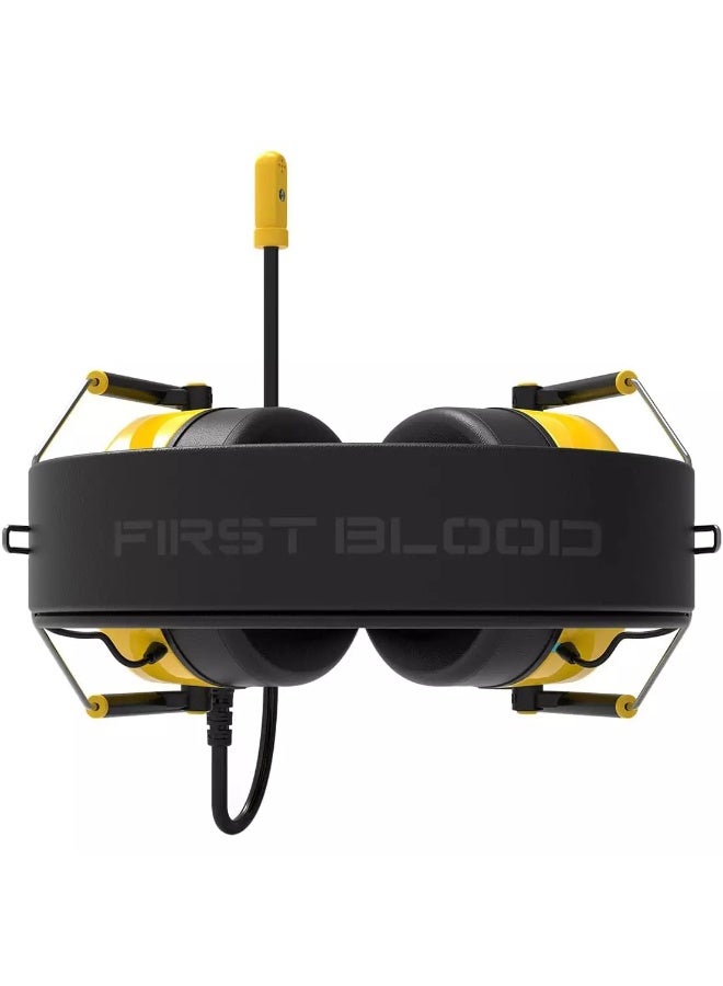 First Blood H10 USB RGB Gaming Headset - 7.1 Surround Sound - Advanced Noise Reduction Microphone - 50mm Drivers - Image 2