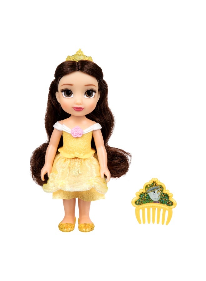 Disney Princess Petite Doll Belle with Comb 6-Inches| Beauty & the Beast | Collectible Doll | Fashion Doll | Gift for Girls - Image 1