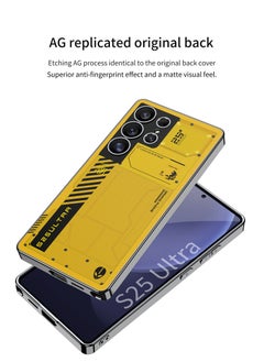 GKK Luxury Painted Mechanical Matte Case For Samsung Galaxy S25 Ultra (2025)Hard PC with Soft Edge Cover Sports Design, Anti-Drop, All-Round Protection Phone Cover Support MagSafe Wireless Charging with Pen Slot Design - Pen Not Included  - Image 4