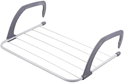 GNOLY GNOLY Adjustable Clothes Towel Drying Rack Shelf Balcony Window Socks and Plant Storage Hanging Holder Door Windowsill for Bathroom Indoor Outdoor - Image 1