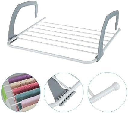 GNOLY GNOLY Adjustable Clothes Towel Drying Rack Shelf Balcony Window Socks and Plant Storage Hanging Holder Door Windowsill for Bathroom Indoor Outdoor - Image 5