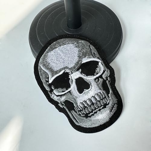 Zittop Skull Patch DIY Horror Applique Embroidered Sew Iron on Patch - Image 3