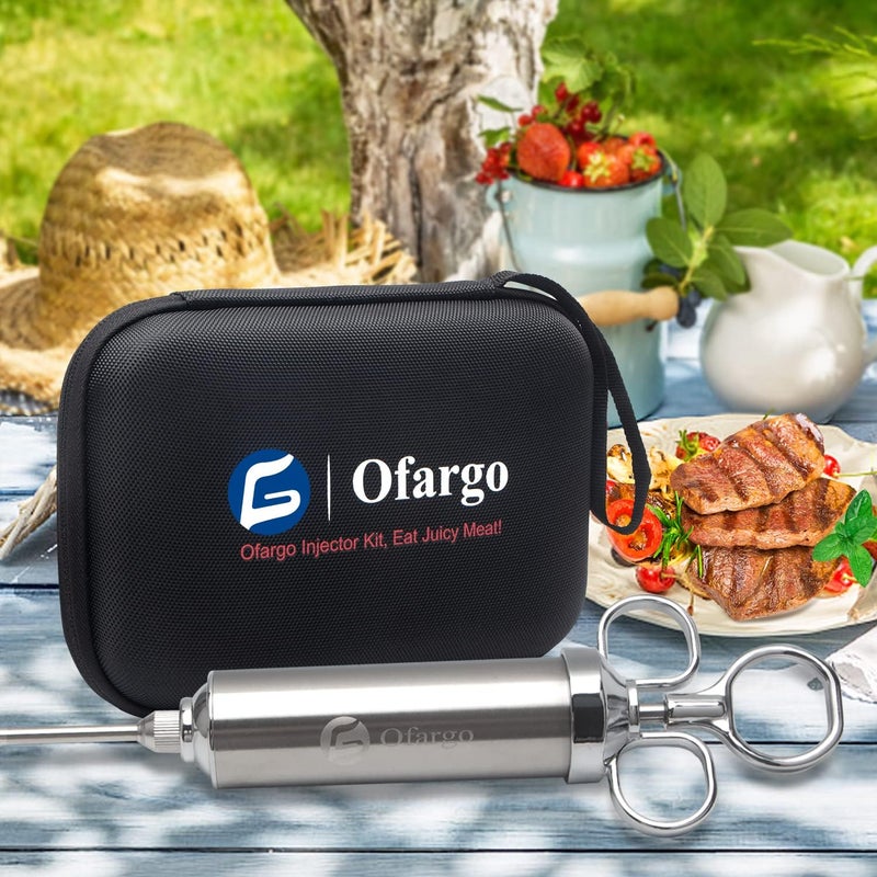 Ofargo Meat Injector, Meat Injectors for Smoking with 3 Marinade Injector Needles; Injector Marinades for Meats, Turkey, Brisket; 2-oz - Image 5
