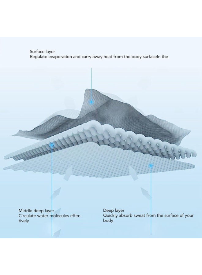 أس تس إل منشفة هودي تبريد، منشفة هودي ناعمة ومريحة وسريعة الجفاف متعددة الوظائف لحماية الرقبة من الشمس وشاح ومنشفة رأس واقية من الشمس في الهواء الطلق منشفة تبريد لركوب الدراجات في صالة الألعاب الرياضية واليوغا والتخييم - Image 3