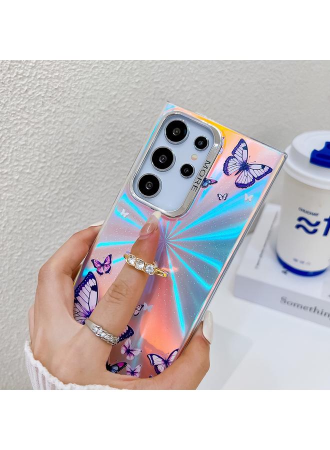 اس-توب جراب لهاتف Samsung Galaxy A54 5G مزود بحلقة فراشة مطلية بالليزر كهربائيًا - Image 5