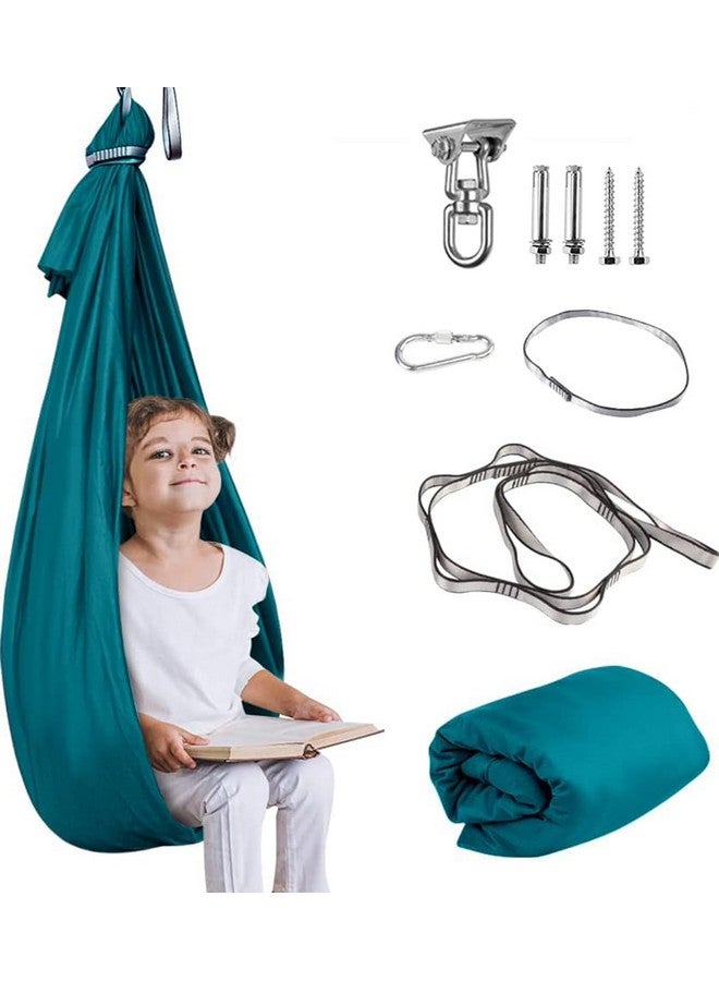 Aokitec Therapy Swing for Kids with Special Needs (Hardware Included) Snuggle Swing Cuddle Hammock Indoor Adjustable Aerial Yoga for Children with Autism, ADHD, Aspergers, Sensory Integration (Red) - Image 1
