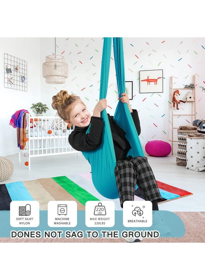Aokitec Therapy Swing for Kids with Special Needs (Hardware Included) Snuggle Swing Cuddle Hammock Indoor Adjustable Aerial Yoga for Children with Autism, ADHD, Aspergers, Sensory Integration (Red) - Image 2