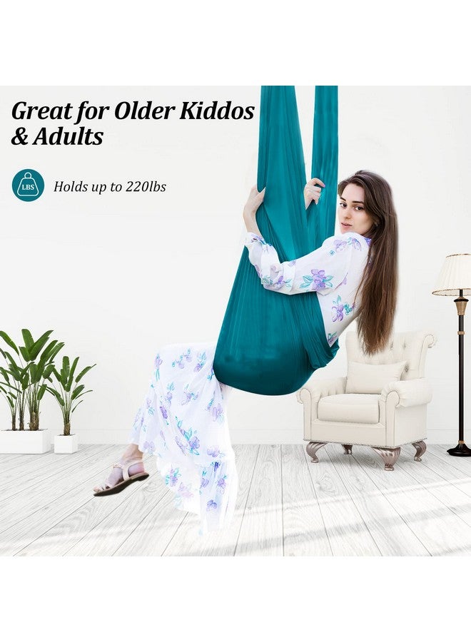 Aokitec Therapy Swing for Kids with Special Needs (Hardware Included) Snuggle Swing Cuddle Hammock Indoor Adjustable Aerial Yoga for Children with Autism, ADHD, Aspergers, Sensory Integration (Red) - Image 3