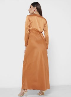 YAS Surplice Neck Dress  - Image 2