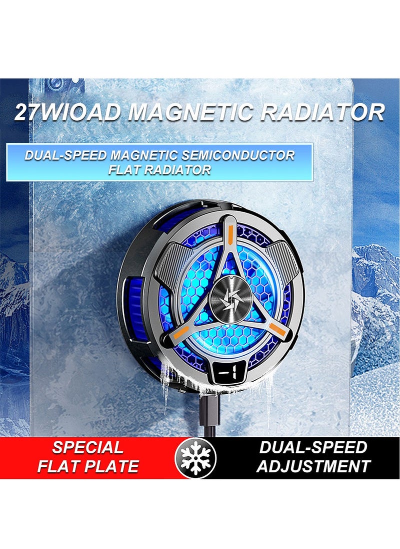 FlashHawk - iPad Cooler,Magnetic Tablet Cooler for ipad/Tablet,Compatible for Steam Deck,Universal Radiator with Temperature Display for  Gaming,Tiktok Live Streaming - Image 1