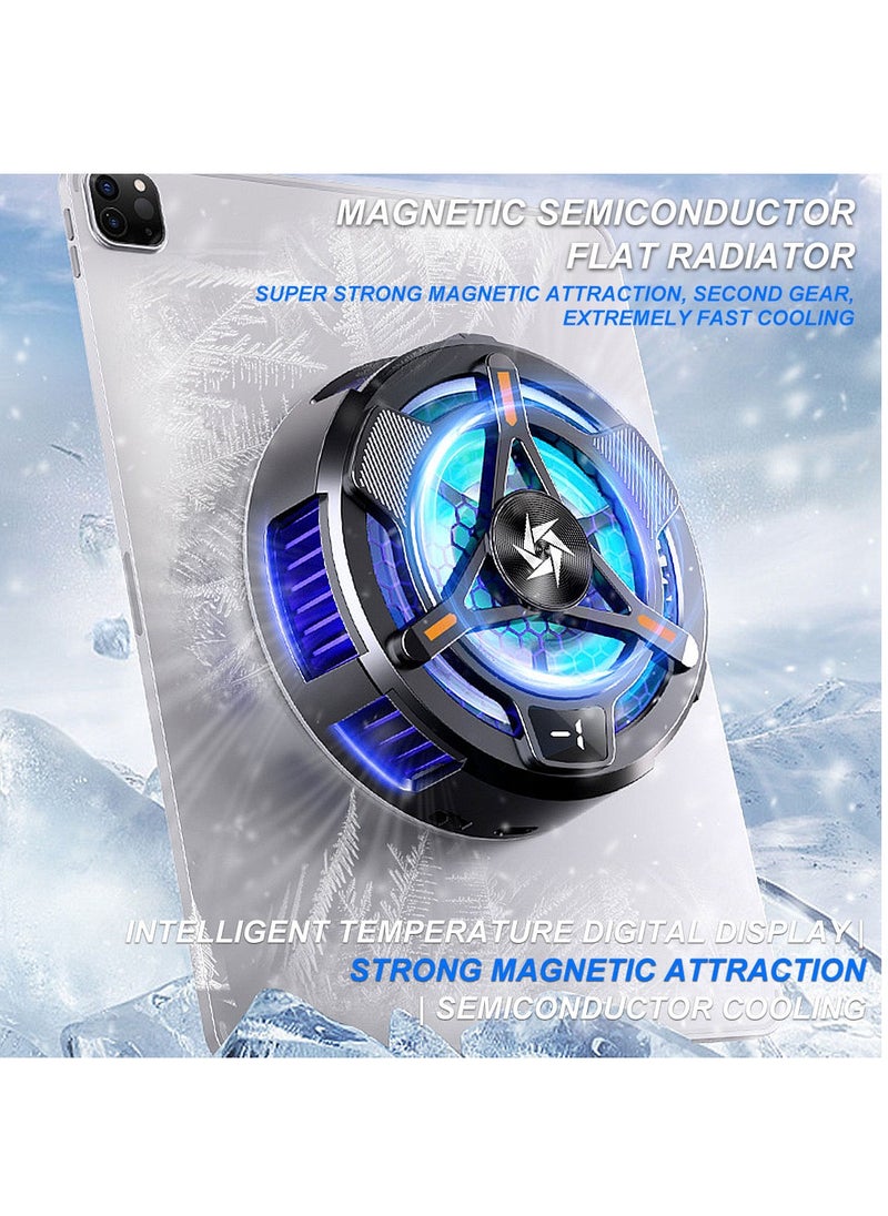 FlashHawk - iPad Cooler,Magnetic Tablet Cooler for ipad/Tablet,Compatible for Steam Deck,Universal Radiator with Temperature Display for  Gaming,Tiktok Live Streaming - Image 1