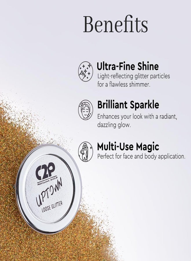 C2P PROFESSIONAL MAKEUP C2P Pro Sparkle Duo Glitter and Glue Kit - Eyeshadow for Eye & Body Makeup | Waterproof, Quick-Drying for Stunning Shimmer Looks (Rocking Rainbow 20) - Image 5