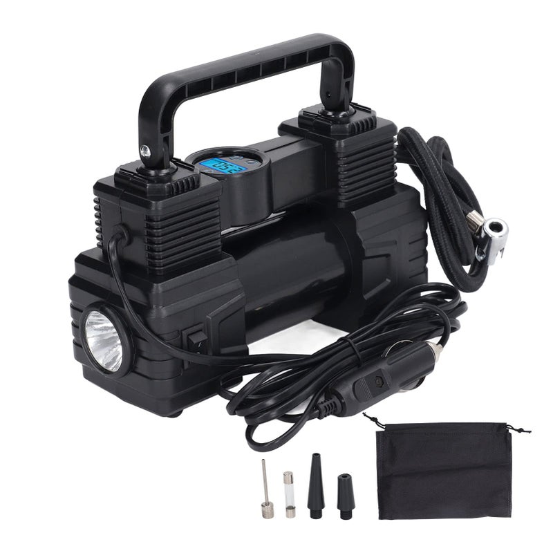 Eujgoov 120W Car Tire Inflator Digital Tire Inflator Car Air Pump Air Compressor Pump with LED Work Light 120PSI Compressor for SUV Truck RV MPV - Image 2
