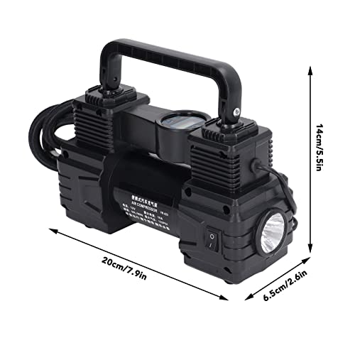 Eujgoov 120W Car Tire Inflator Digital Tire Inflator Car Air Pump Air Compressor Pump with LED Work Light 120PSI Compressor for SUV Truck RV MPV - Image 3