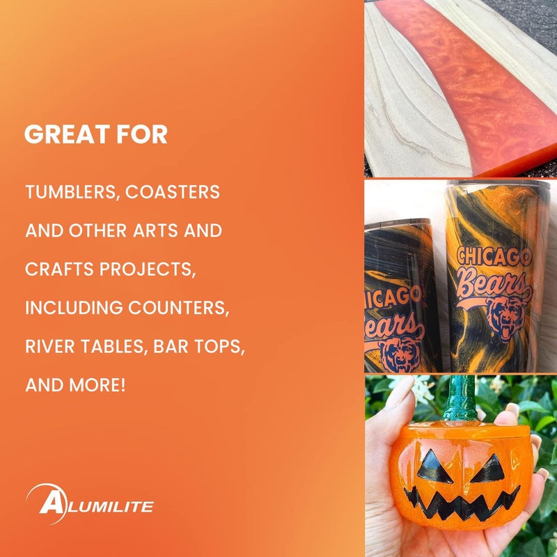 Alumilite Liquid Color Dye (Orange, 1 oz) Highly Concentrated Tint for Casting Resin, Polyester, and Urethane - Ideal for Clear, Translucent, or Opaque DIY Arts and Crafts, Beginners & Professionals - Image 2
