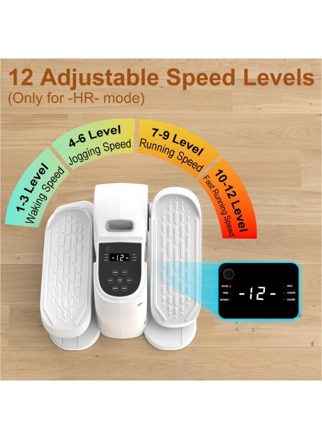 والالا جهاز بيضاوي الشكل تحت المكتب، 5 أوضاع و12 سرعة، جهاز كهربائي منخفض التأثير لتمرين الساق أثناء الجلوس لكبار السن، هادئ ومحمول، تمرين القدم أثناء الجلوس للمنزل والمكتب - Image 5