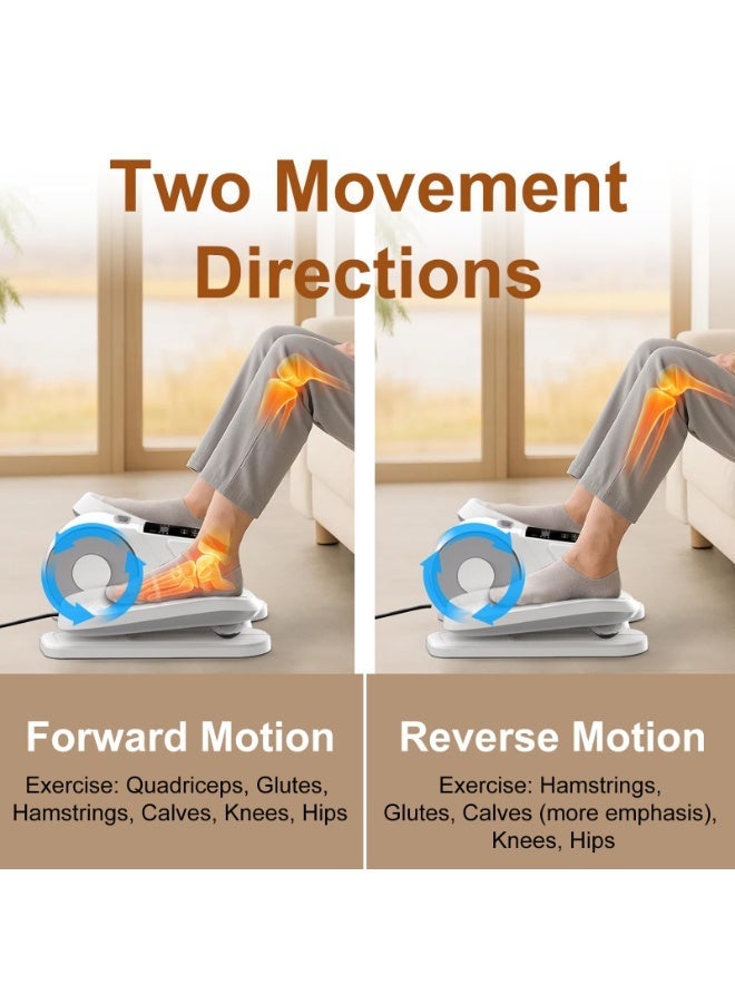 WALALLA Under Desk Elliptical Machine, 5 Modes 12 Speeds Low Impact Electric Leg Exerciser While Sitting for Seniors Quiet & Portable Seated Foot Exercise for Home and Office - Image 5