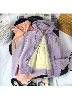Purple single coat [double-sided velvet ball high quality]]
