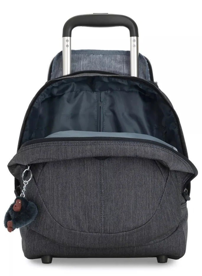 Kipling Nusi Marine Navy Rolling School Bag for Kids with Dual 360° Wheels, Secure Zip Compartments & Comfortable Carry Handle - Image 4