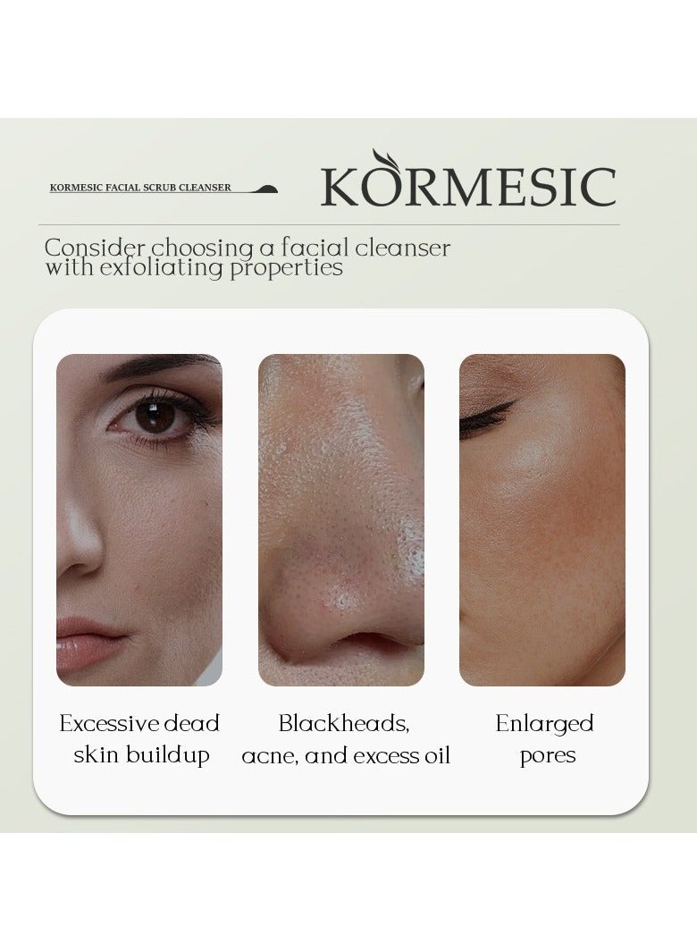 Kormesic Coconut Facial Scrub - 100g Gentle Exfoliating Cleanser - Image 4