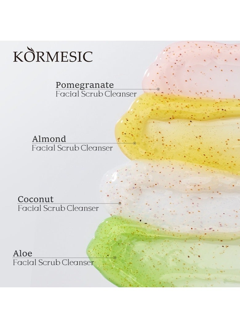 Kormesic Coconut Facial Scrub - 100g Gentle Exfoliating Cleanser - Image 3