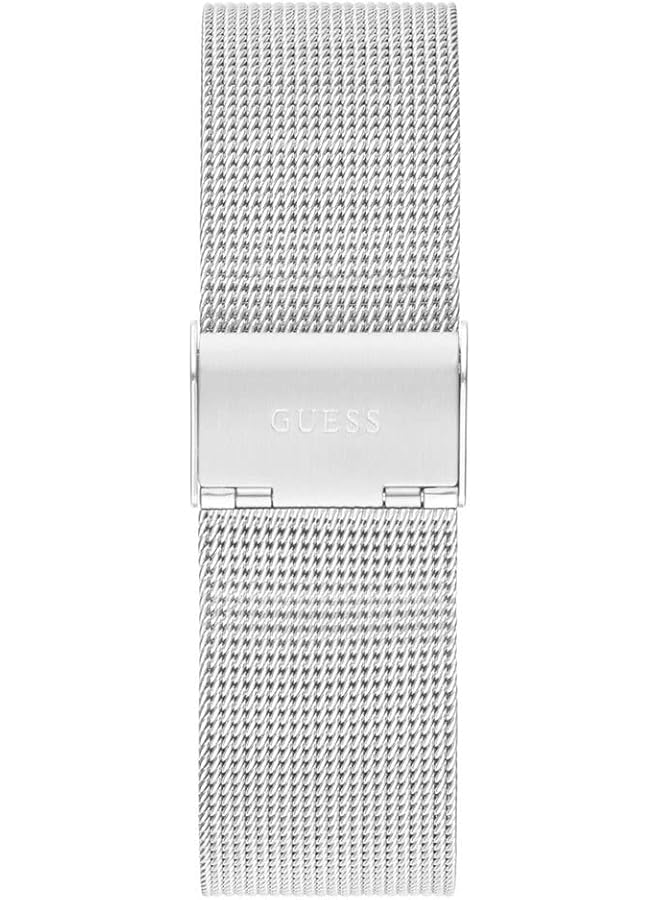 جس ساعة رجالية بعلبة فضية اللون وحركة كوارتز - Image 3