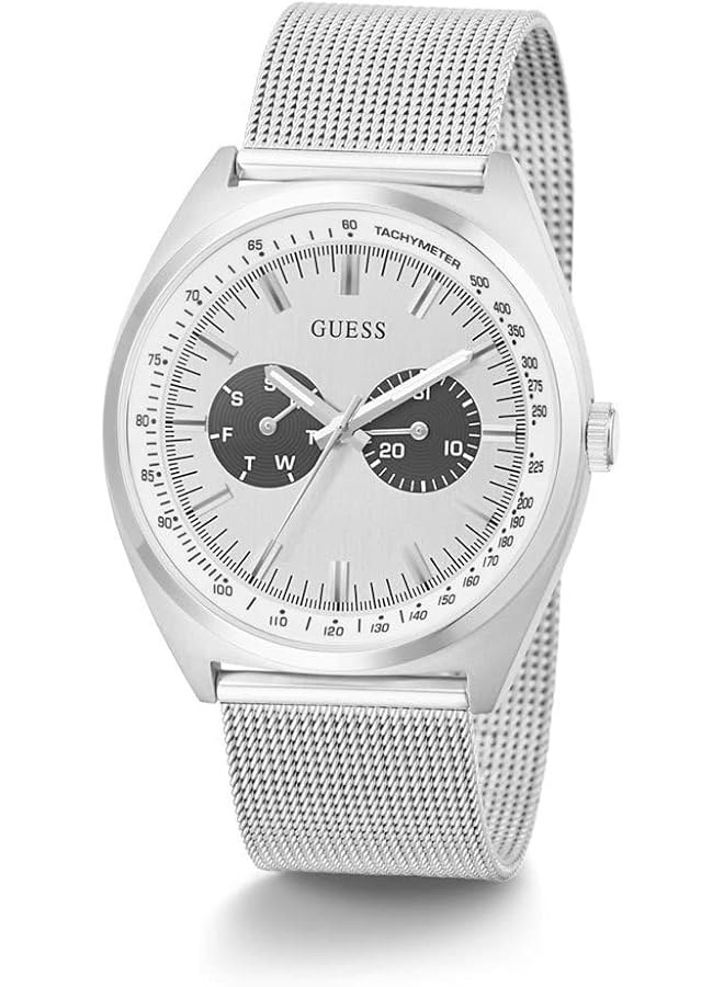 جس ساعة رجالية بعلبة فضية اللون وحركة كوارتز - Image 5