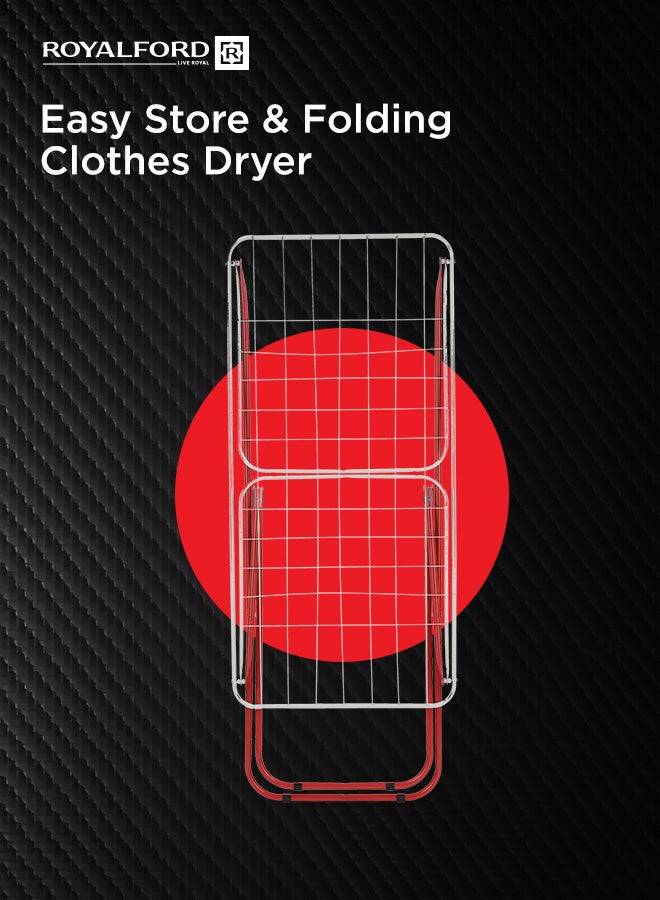 Royalford مجفف ملابس متين مقاوم للصدأ - Image 4