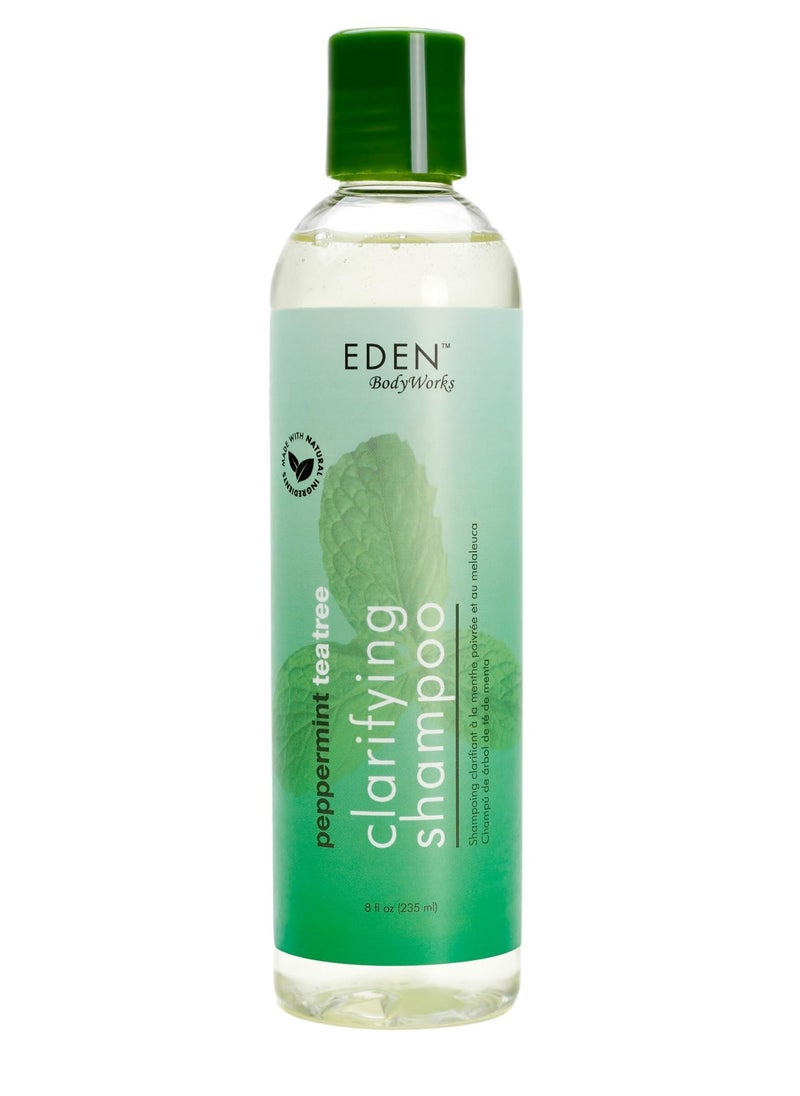 eden bodyworks - Peppermint Tea Tree Clarifying Shampoo 235ml - Image 1
