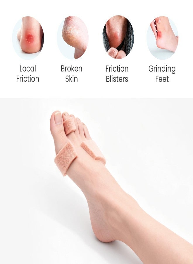 Welnove Chiropody Felt, Self Adhesive Felt Pads for Foot Pain – Instant Relief for Painful Rubbing, Ideal for Blister Prevention, Bunions, Calluses & Discomfort - 4 Pack - Image 3