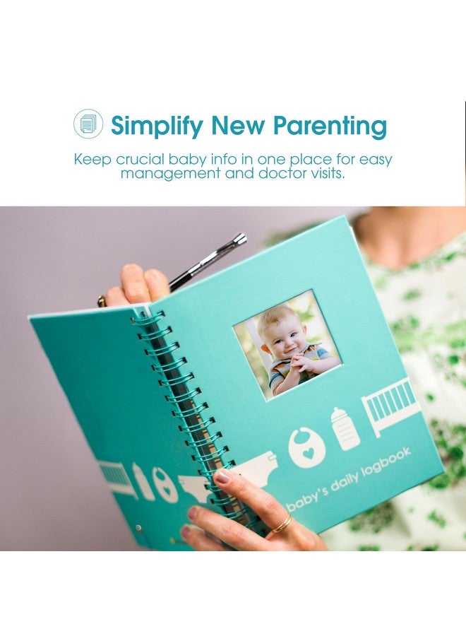 Pearhead Baby’s Daily Log Book, 50 Easy to Fill Pages to Track and Monitor Your Baby’s Schedule, Baby Care Planner for Newborns, Nursing, Sleep, Feeding, Diapers, Pumping, Gift for New Moms - Image 3