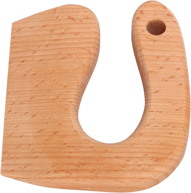 JTLB Kids Wooden Cutter, Safe Vegetable Fruit Knife Toy for Children Ages 28, with Ergonomic Design for Cutting Tomatoes Watermelons Strawberries Apples Bananas (Round Handle Type) - Image 2