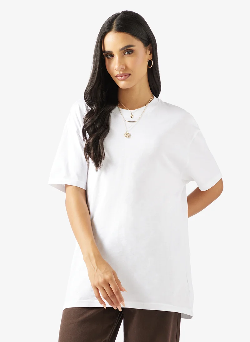 Ginger Cotton Oversize Graphic T-shirt