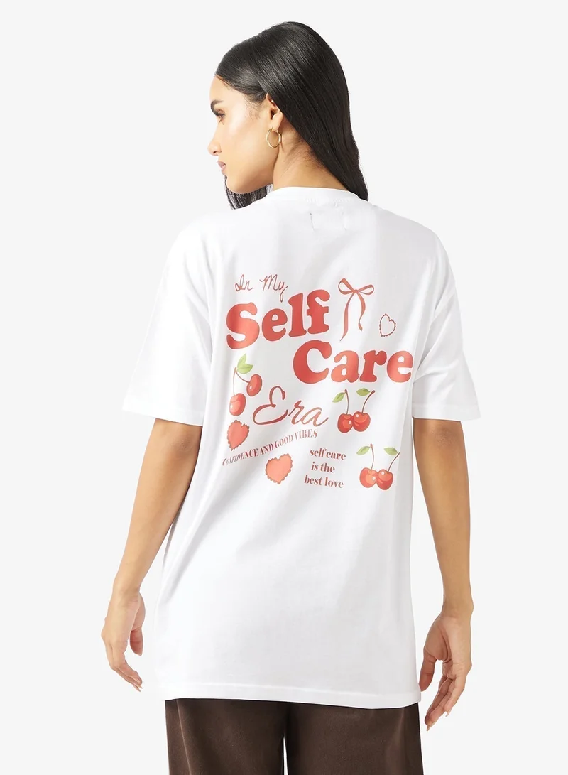 Ginger Cotton Oversize Graphic T-shirt