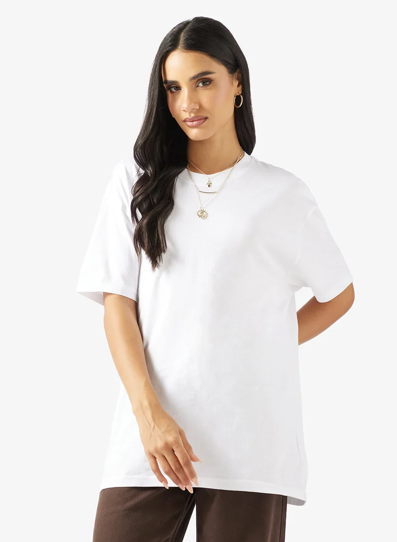 Ginger Cotton Oversize Graphic T-shirt