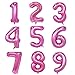 Tellpet Number 7 Balloon 7th Birthday Party Decorations Sign for Girls Pink 40 Inch - Image 2