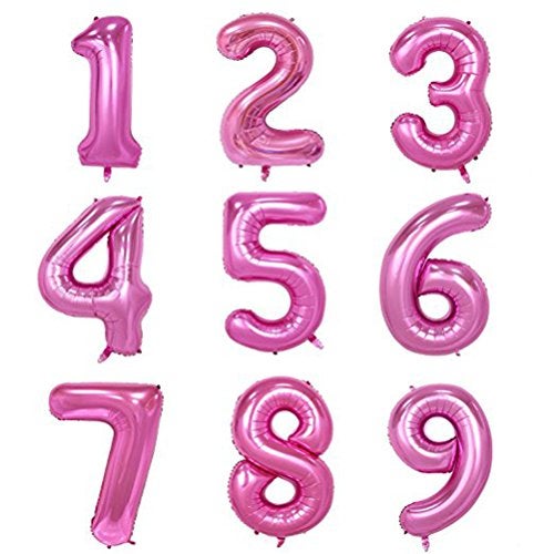 Tellpet Number 7 Balloon 7th Birthday Party Decorations Sign for Girls Pink 40 Inch - Image 5
